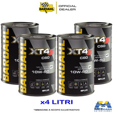 BARDAHL XT4-S C60 10W50 OLIO MOTO 100% SINTETICO 4 TEMPI 4T JASO MA-MA2 4 LITRI
