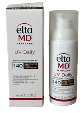 EltaMD UV Daily SPF 40 Deep Tinted Face Sunscreen Moisturizer, 1.7 oz