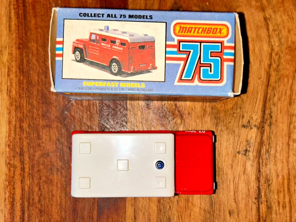 Matchbox #69 WELLS FARGO Security Truck - vintage 1978 Lesney Superfast ~ D24-01 - Image 2 of 3