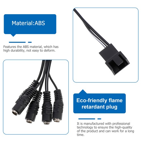 5 PCS Netzteilkabel Gleichstromanschluss Adapterkabel Für Lüfter - 第 5/12 張圖片