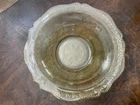 Large Round Amber Bowl, Federal Depression Glass PATRICIAN Spoke 9” Serving Bowl