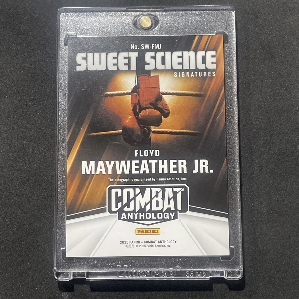 2025 Panini Combat Anthology Sweet Science Signatures Floyd Mayweather 1/1 Auto - Image 2 of 2