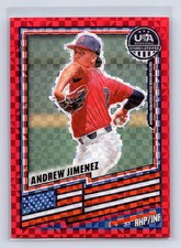 Andrew Jimenez 2026 Stars & Stripes Prizm USA Baseball Red Power #/149 *