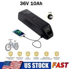 36V 10Ah Electric Bike Bicycle Ebike Lithium Battery 5Pin For 200W-1000W Motor
