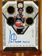 2018-19 Cornerstones Artis Gilmore #LC-AGM Legendary GU Relics Auto Crystal /49