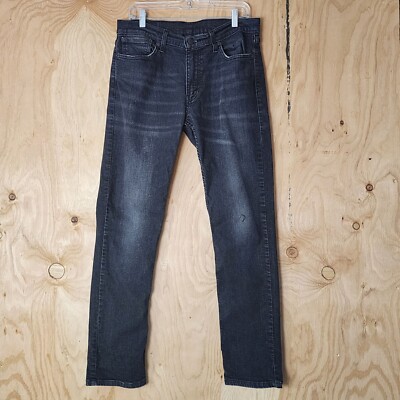 Levis 511 SZ 33x32 Faded Black Denim Straight Actual 32x31 5 pocket