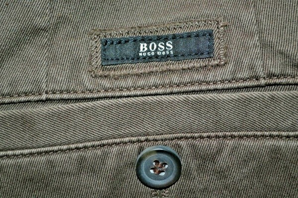 Pantalón vaquero hombre BOSS Black LABEL CHINOS marrón oscuro talla 48 NUEVO NUEVO 199 €