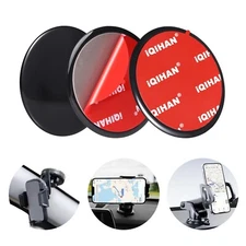 2pcs Dashboard Pad Mounting Disk for Suction Cup, Heat Resistant Adhesive Dis...