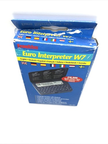 FRANKLIN EURO INTERPRETER W7 TASCHENÜBERSETZER TRE-400 GETESTET - Bild 4 von 12