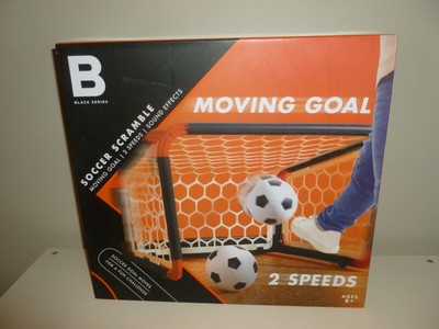 Black Series Soccer Scramble Motorized Goal game with 2 Balls Sound Effect