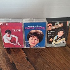 PATSY CLINE 3 CASSETTE TAPE LOT of 12 Greatest Hits, Country Great, Heartaches