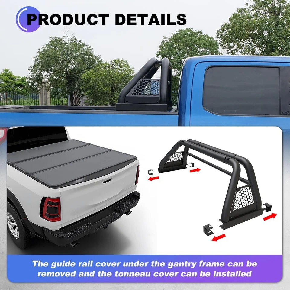 Barra deportiva universal con ruedas para camioneta Dodge Ram 1500 1994-2010 Foto 4 de 4