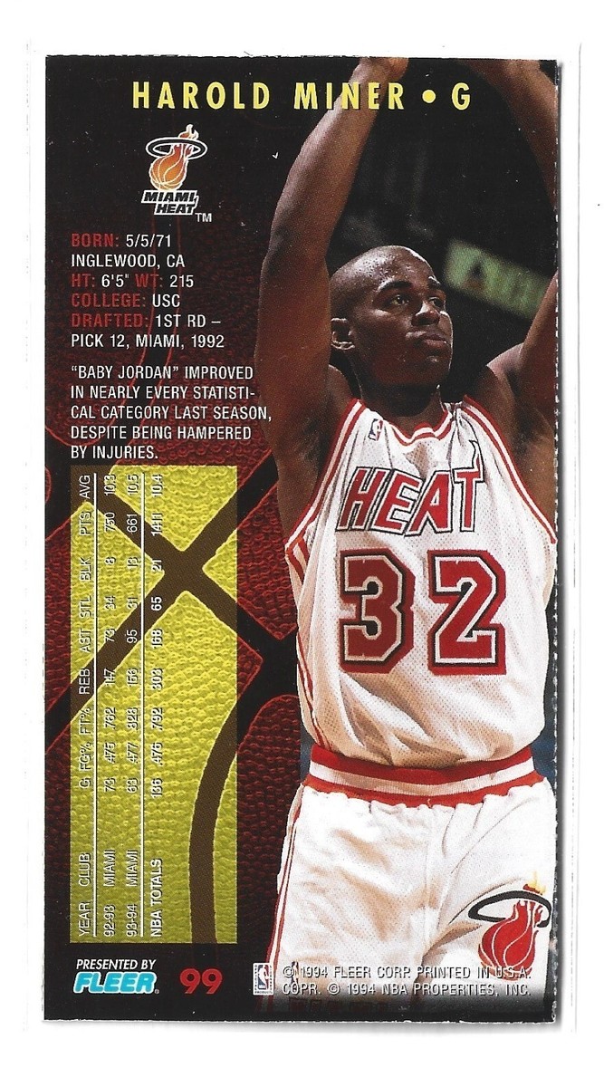 Harold Miner - 1994-95 Fleer NBA Jam Session #99 - PLEASE READ