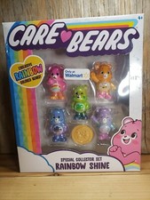 Care Bears Rainbow Shine Special Collector Set x5 Figures A Gold Coin NIB 2020