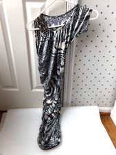 Animal Print Dress S Womens Size Small Made in USA Party Form Fitting Shimmery $