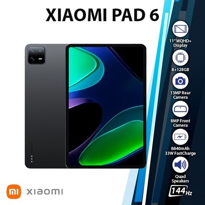 (New) Xiaomi Pad 6 Wi-Fi Ver. 8GB+128GB Octa Core Android PC Tablet   GREY