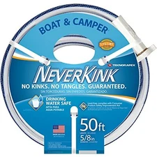 Teknor Apex NeverKink, 8612-50 Boat and Camper, Drinking Water Safe Hose,