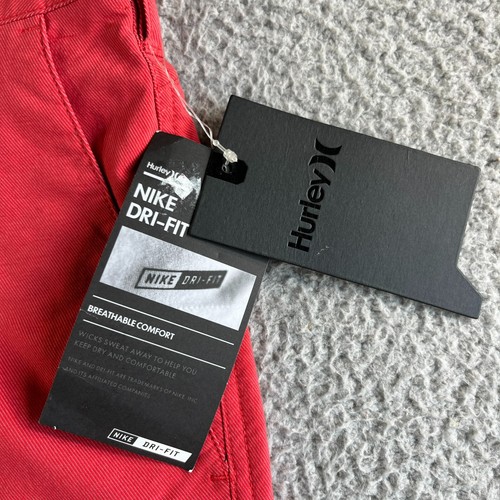 NEU Hurley Shorts Herren 30 rot Nike Dri-Fit Tech Hurricane Stretch Golf Outdoor - Bild 3 von 11