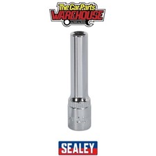 Image of Sealey SP14055D Premier Fully Polished Deep Socket 1/4"Sq Drive 5.5mm