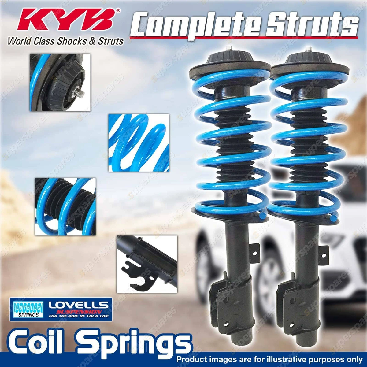 Front Standard KYB EXCEL G Complete Strut for HOLDEN Commodore VE