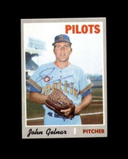 John Gelnar Hand Signed 1970 Topps Seattle Pilots Autograph