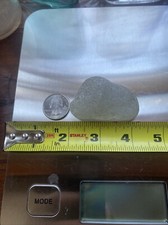 Large Sea Glass Nugget. Genuine Surf Tumbled. White