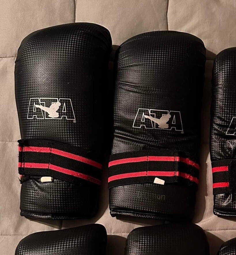 Adult XL Taekwondo Hand Gear, Black Vinyl, Competition Approved eBay