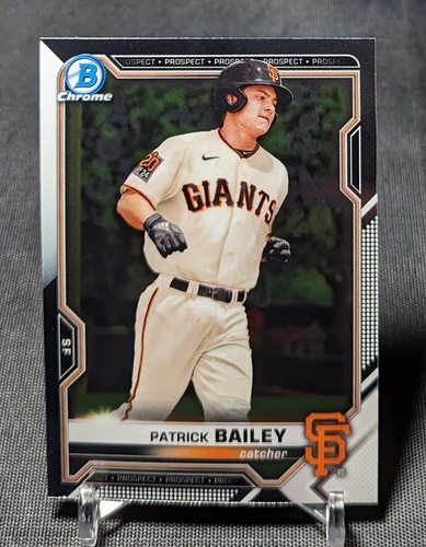 Patrick Bailey Chrome Prospect Rookie 2021 Bowman Card #108 San ...