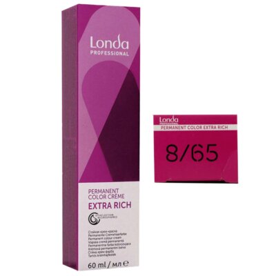 Londa Professional permanente Cremehaarfarbe Extra Rich 60 ml 8/65 hellblond vio