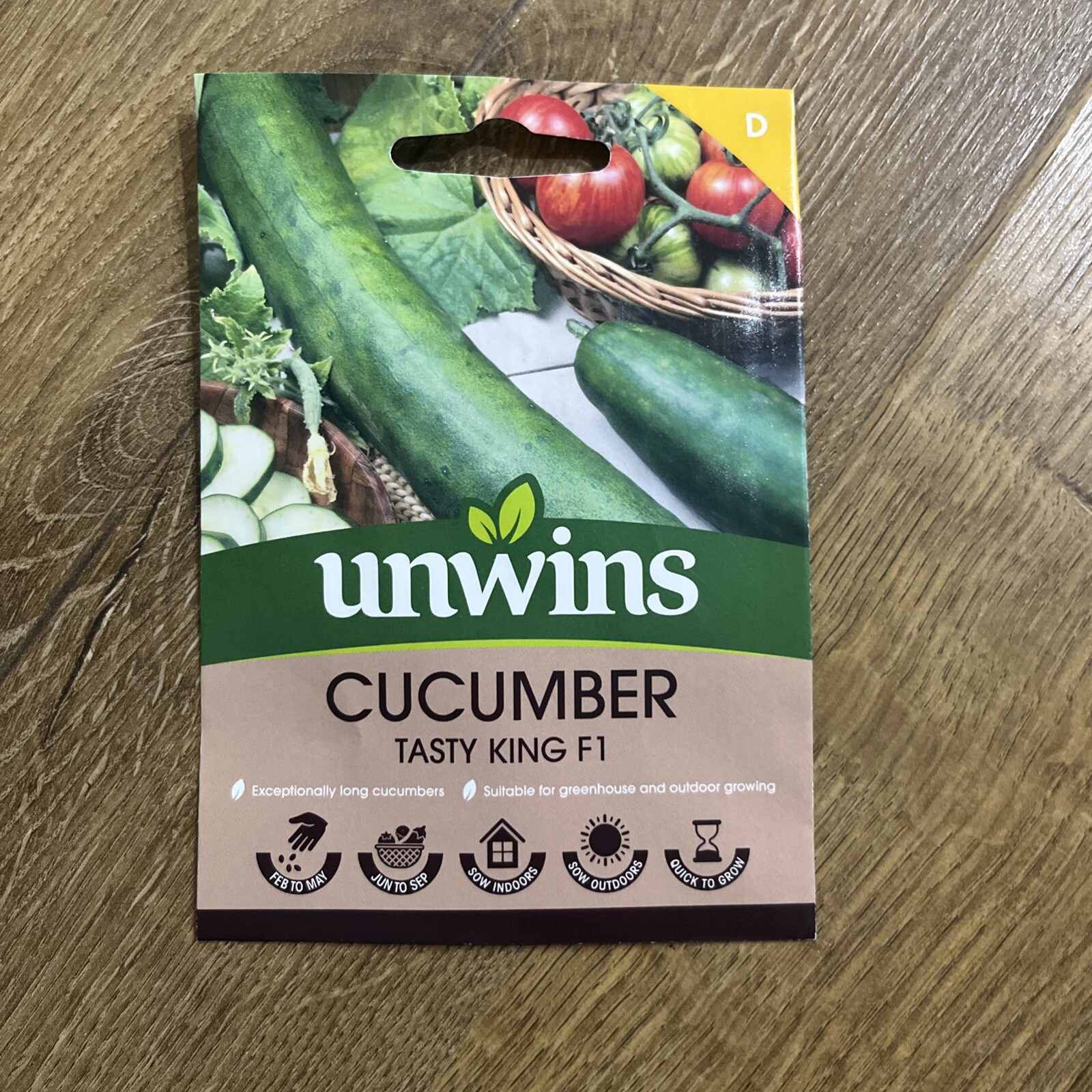 Unwins Cucumber Tasty King F1 - 10 Seeds