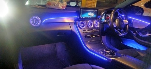 Mercedes W176 W177 W205 W213 C118 LED Raum Turbine Lüftungsschlitze - Bild 23 von 24