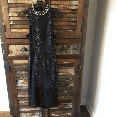 Endless Rose Revolve Lace Dress Open Back Purple Black Medium Jewel  Neckline | eBay