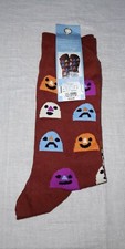 MEN'S NOVELTY EMOJI SOCKS STORY MIXED EMOS SOX 1 PAIR NEW SAN FRANCISCO