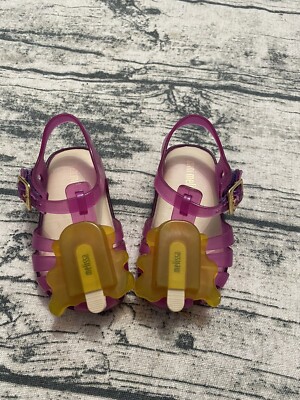 Mini Melissa Aranha VIII BB Slingback Sandal Size US 5/EURO 19