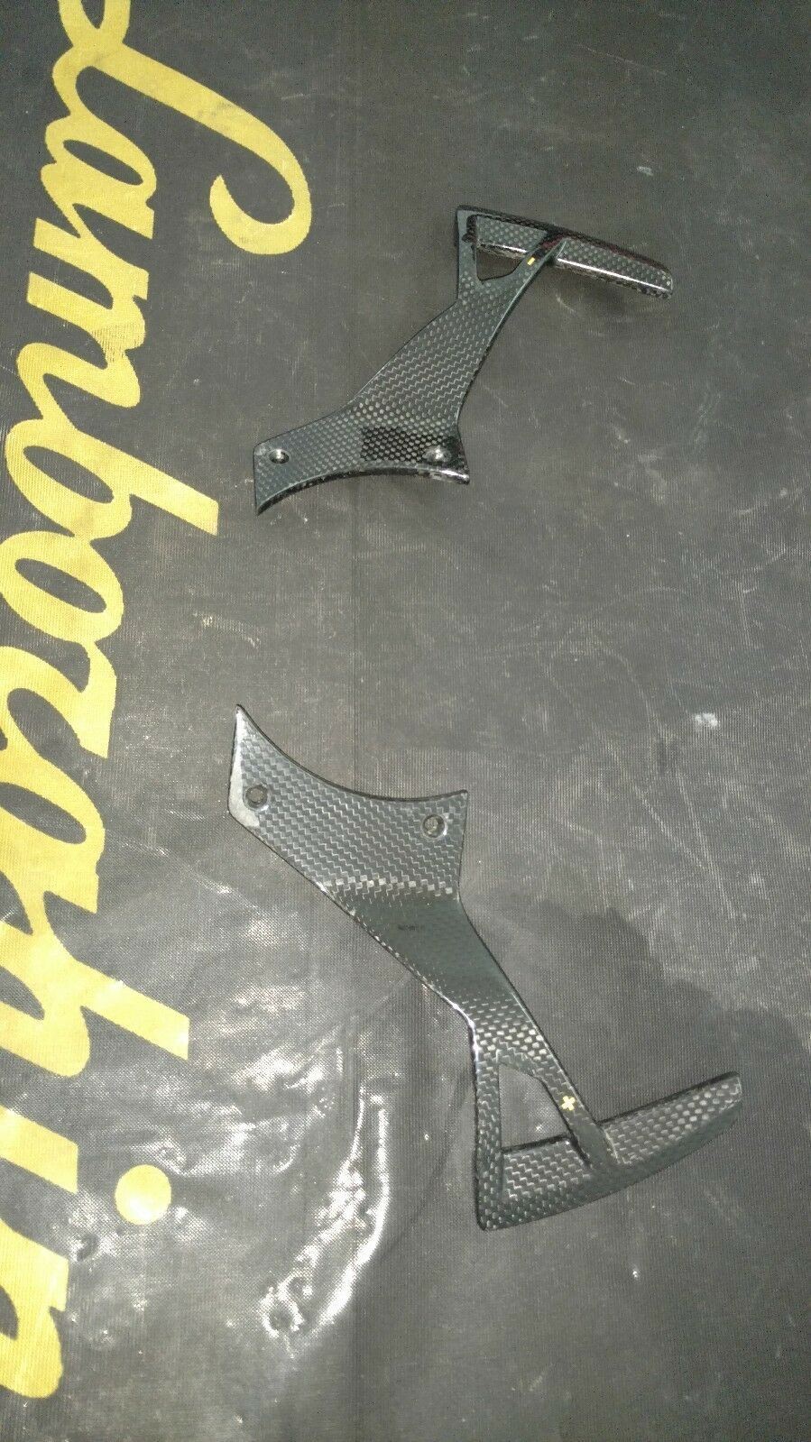 LAMBORGHINI MURCIELAGO LP640 CARBON FIBER E GEAR SHIFTER PADDLES OEM 