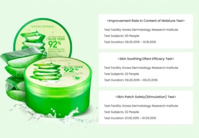 NATURE REPUBLIC Soothing & Moisture Aloe Vera 92% Soothing Gel 300ml KOREA  MADE | eBay
