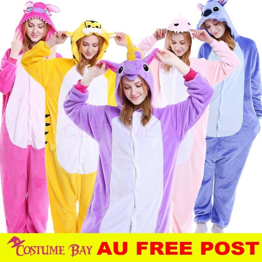 Stitch Adult Kigurumi Animal Cosplay Unisex Pajamas Pyjamas