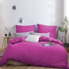 Duvet Cover Hotel Quality 3pc Luxury Bedding Set Single Double Super King Size