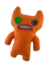 Fuggler Doll Stuffed Animal Orange Ugly Doll Plush Monster Teeth And Button Eyes