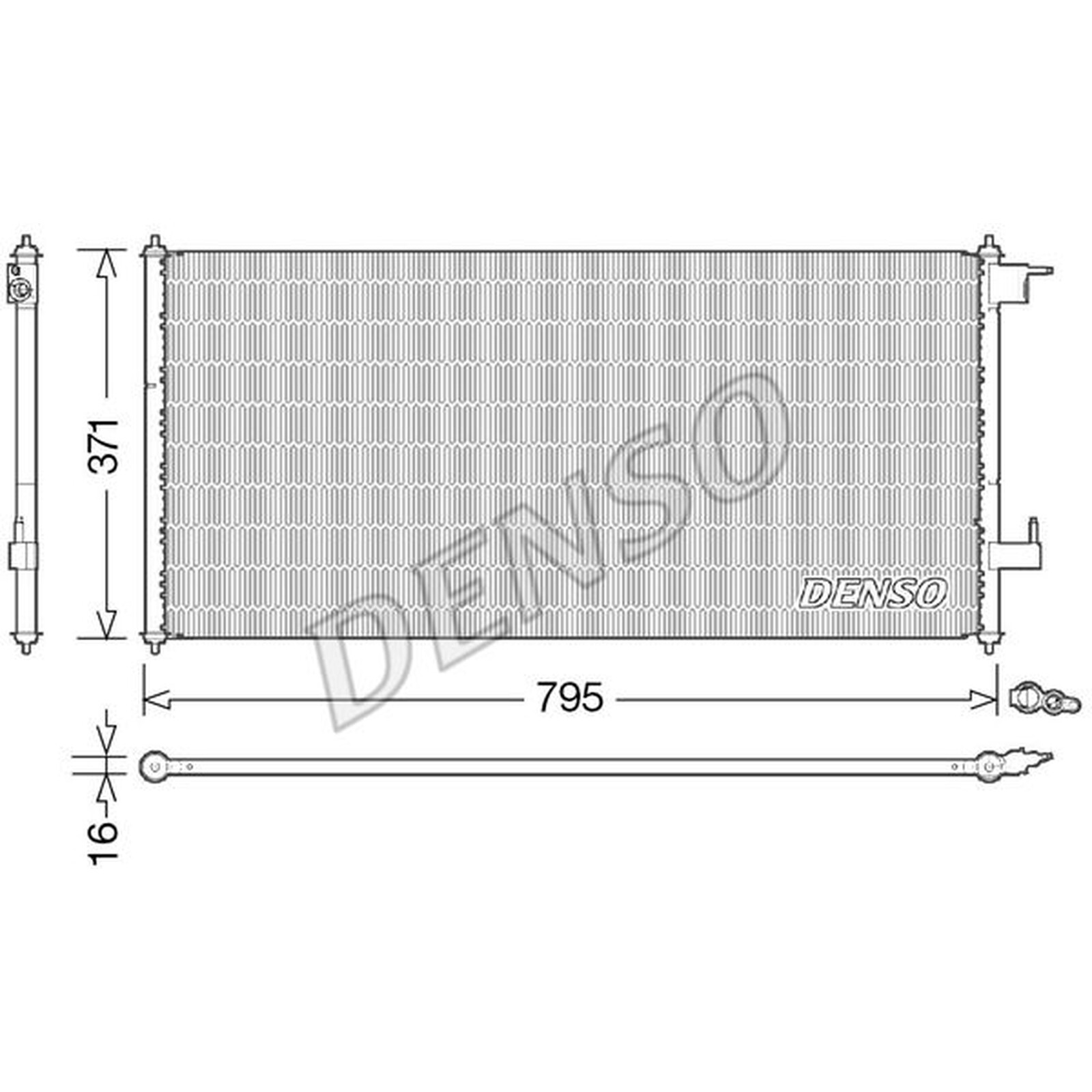 DENSO Air Conditioning Condenser - DCN10030 - A/C Car / Van / Engine Parts
