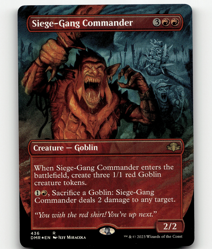 MTG Siege-Gang Commander (Borderless) FOIL Dominaria Remastered