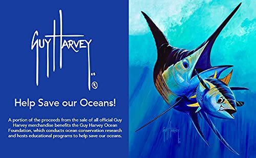 Guy Harvey Mens Scribble Marlin Long Sleeve Sun Protection Top, Bright - Bild 7 von 7
