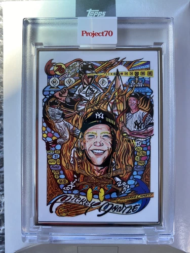 Topps Project  70 Card 885 - Mickey Mantle by JK5. Artist Proof 13/51