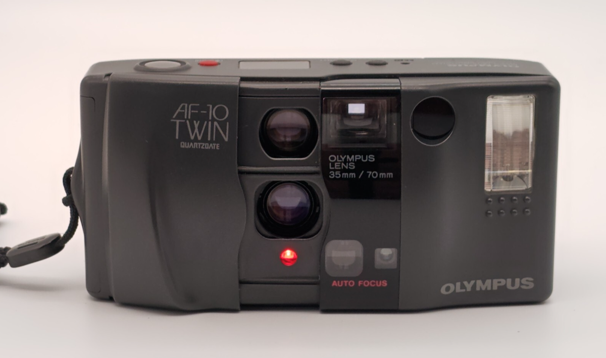 Near Mint!] Olympus AF-10 Twin QD Point & Shoot 35mm Film