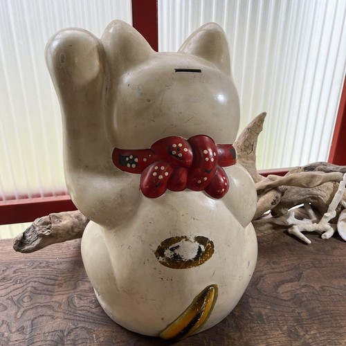 Maneki neko Hucha Gato de la suerte amuleto de la suerte de colección japonés artículos famosos mz - Imagen 4 de 10