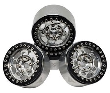 Nhx Rc 1.9 Aluminum Beadlock Crawler Wheels Rims - Silver Black 4pcsset Nhx Rc 1.9 Aluminum Beadlock Crawler Wheels Rims - Silver Black 4pcsset