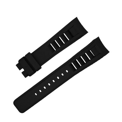 New Black Rubber Diver Watch Band Strap 