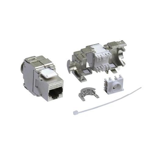 Keystone Jack Modul Cat.6a 500Mhz 10Gbit RJ45 geschirmt werkzeuglos ProfiPatch