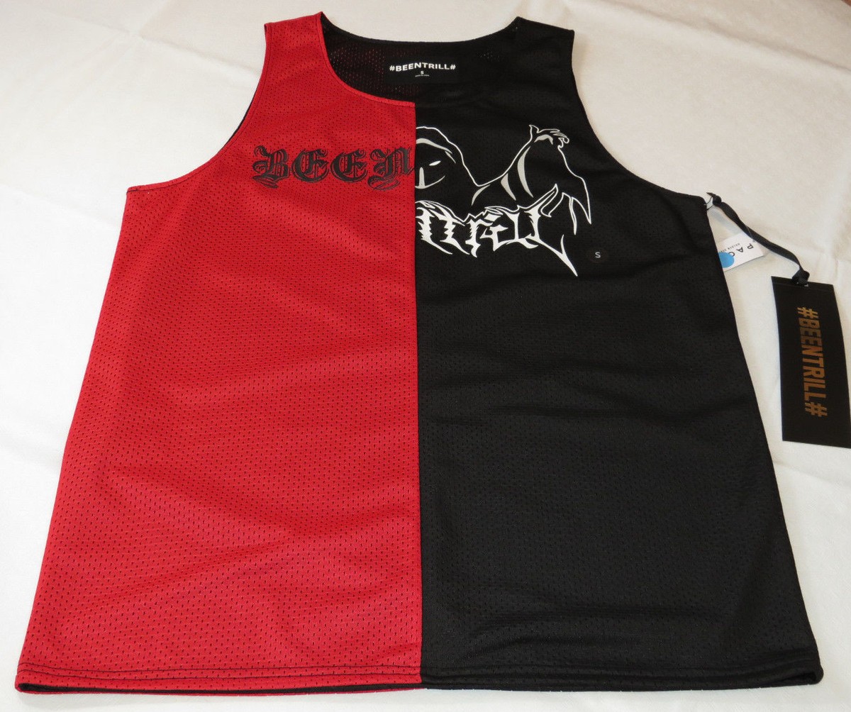 BEENTRILL メッシュタンク BEEN TRILL # BEENTRILL Mesh Tank Top gym L large lrg Men's black