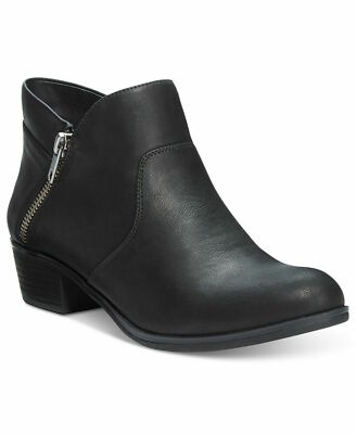 W317 American Rag Black Women's Smooth Abby Ankle Booties